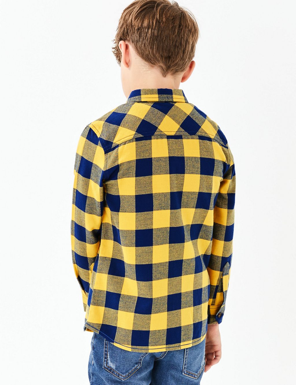 Pure Cotton Checked Shirt (3-16 Years) 4 of 4