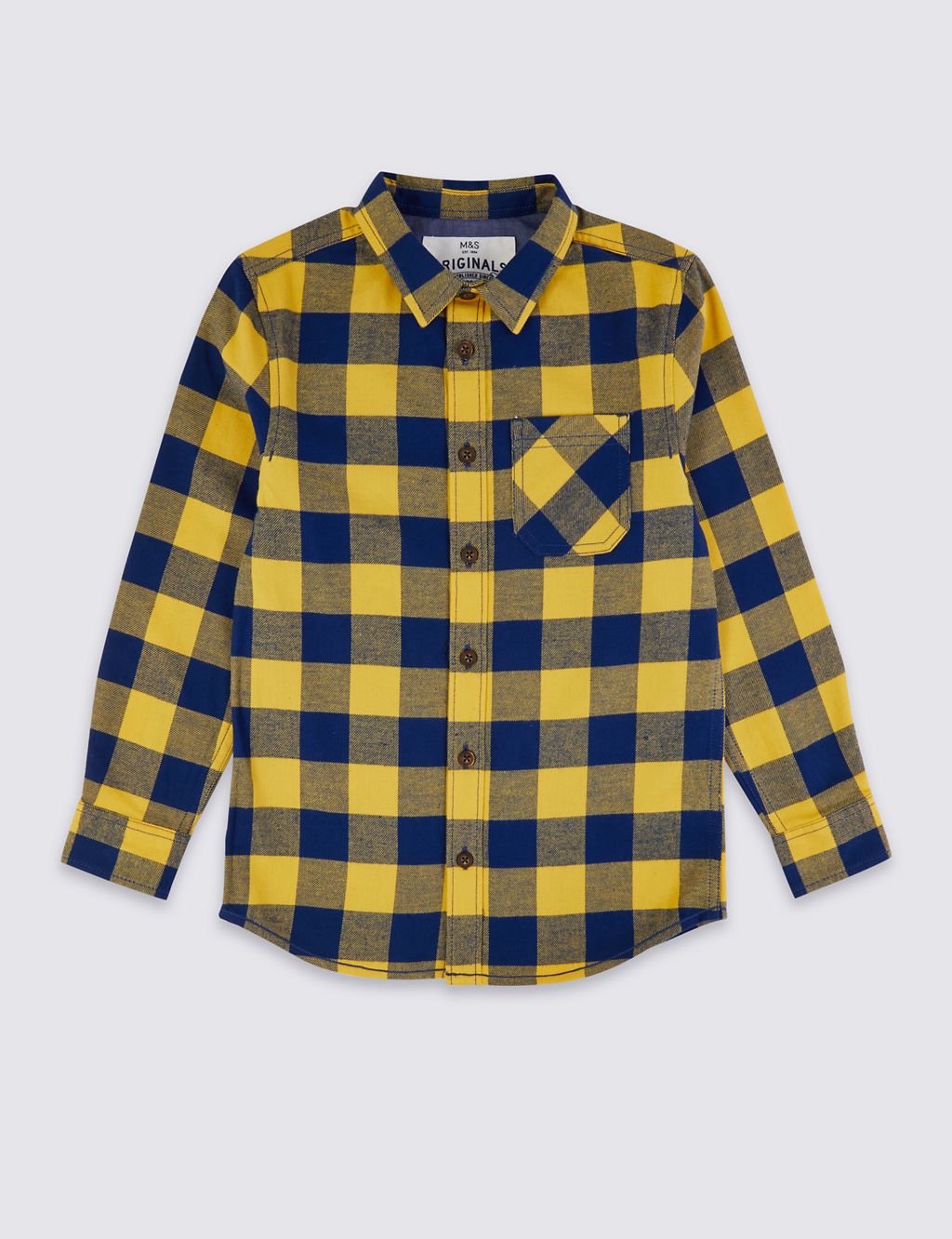 Pure Cotton Checked Shirt (3-16 Years) 1 of 4