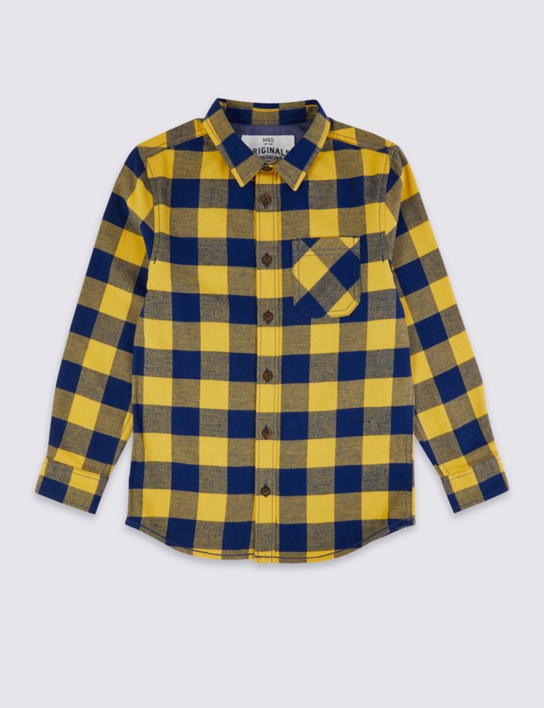 Pure Cotton Checked Shirt (3-16 Years) 2 of 4