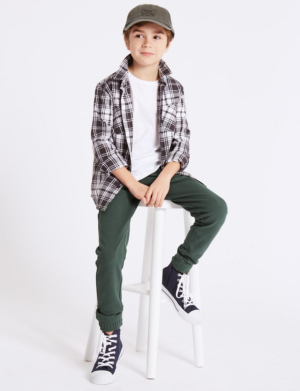 Pure Cotton Checked Shirt (3-16 Years) 7 of 7