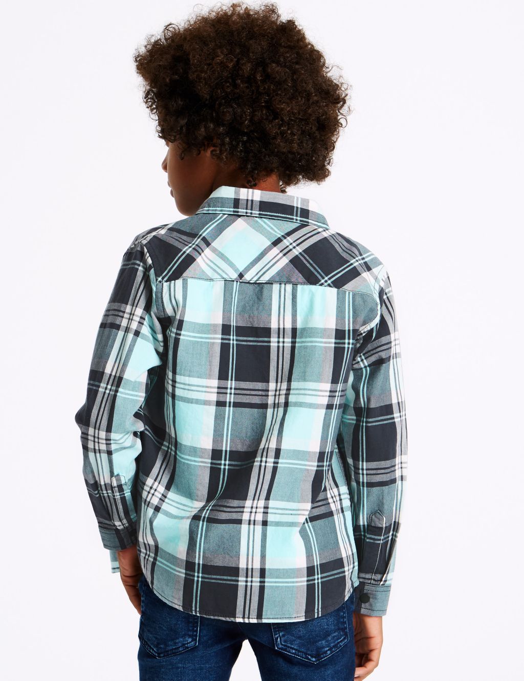 Pure Cotton Checked Shirt (3-16 Years) 2 of 6