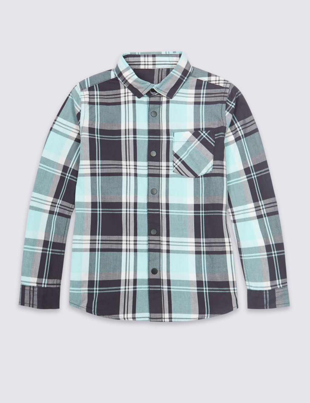 Pure Cotton Checked Shirt (3-16 Years) 1 of 6