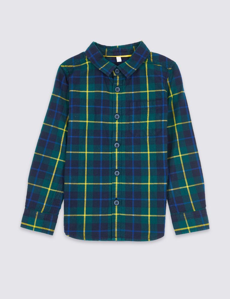 Pure Cotton Checked Shirt (3 Months - 6 Years) 2 of 6