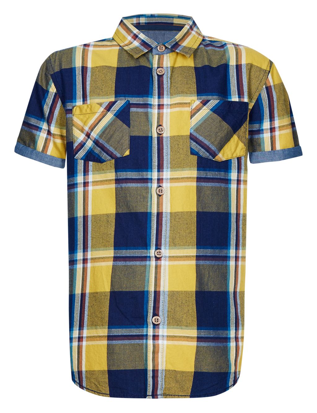 Pure Cotton Checked Shirt (5-14 Years) 5 of 6