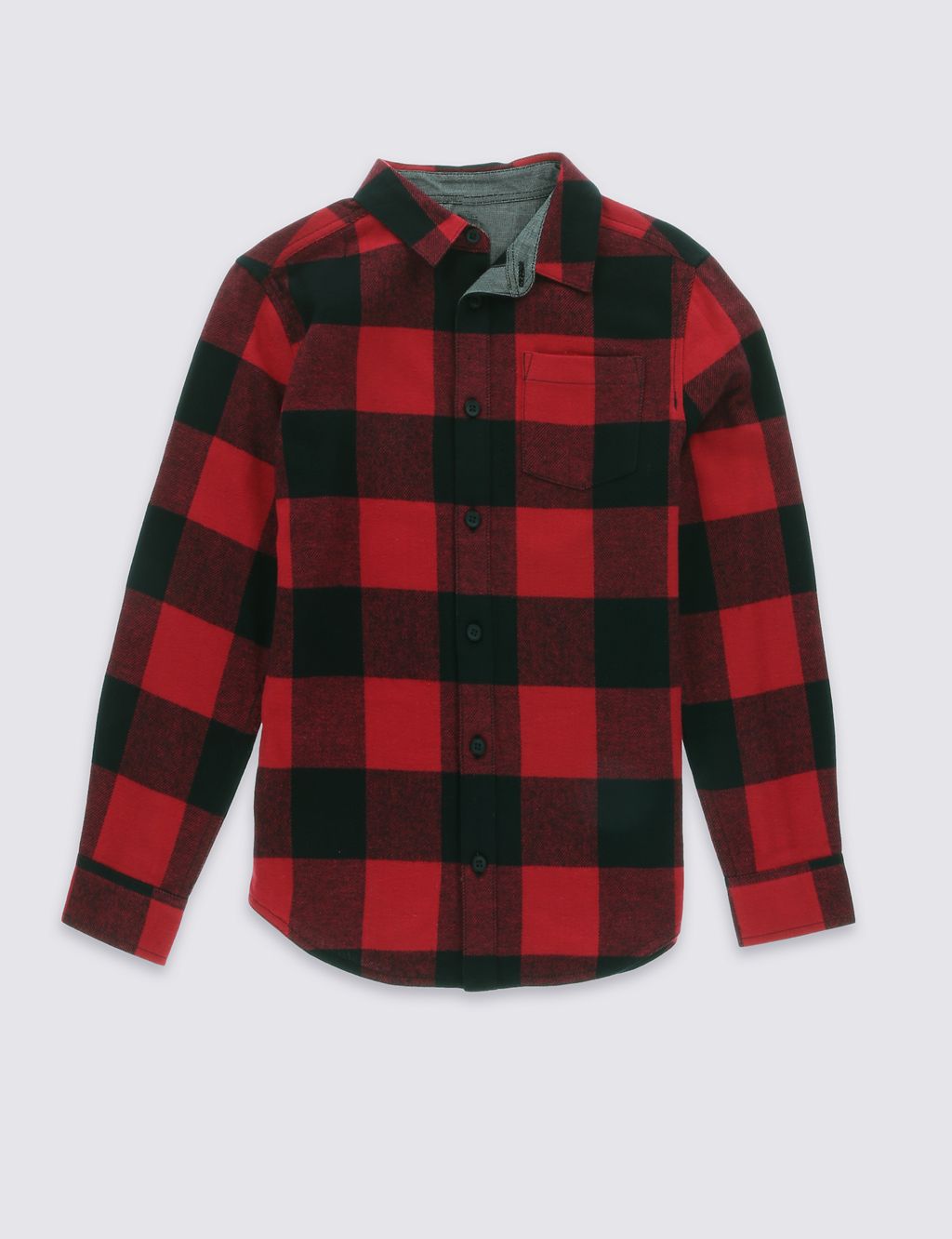 Pure Cotton Checked Shirt (5-14 Years) 1 of 5