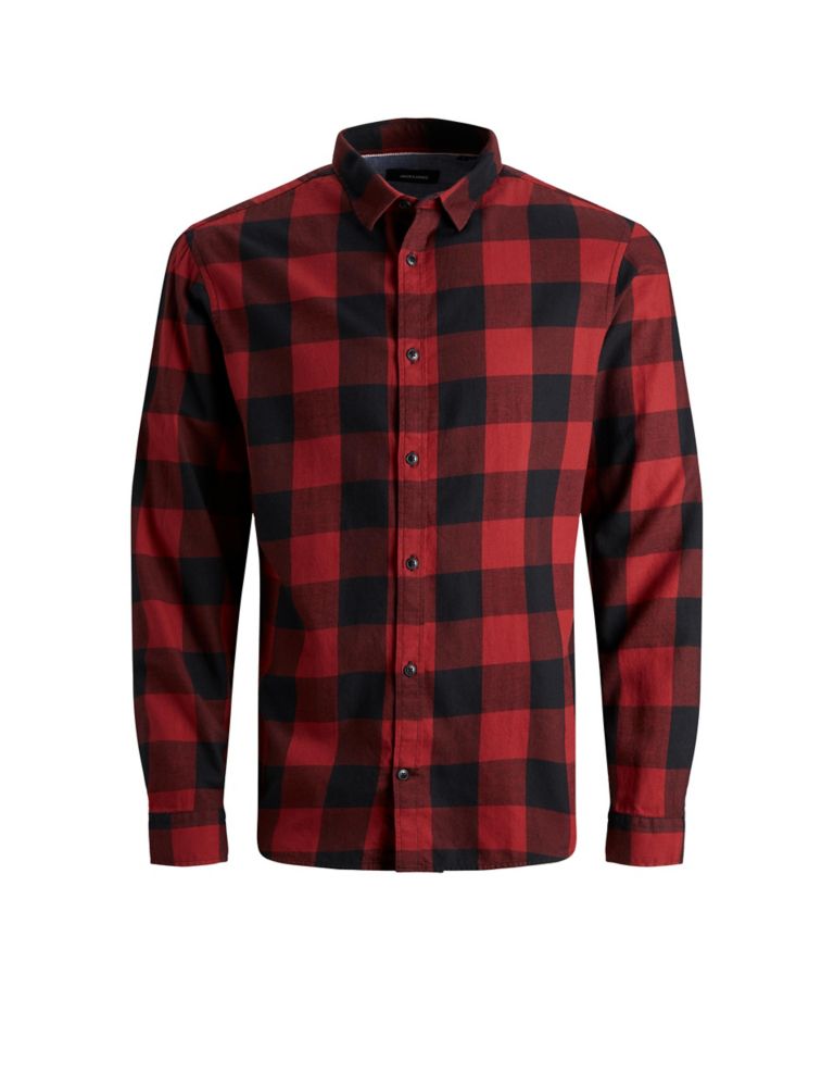 Pure Cotton Checked Shirt (8-16 Yrs) 2 of 5
