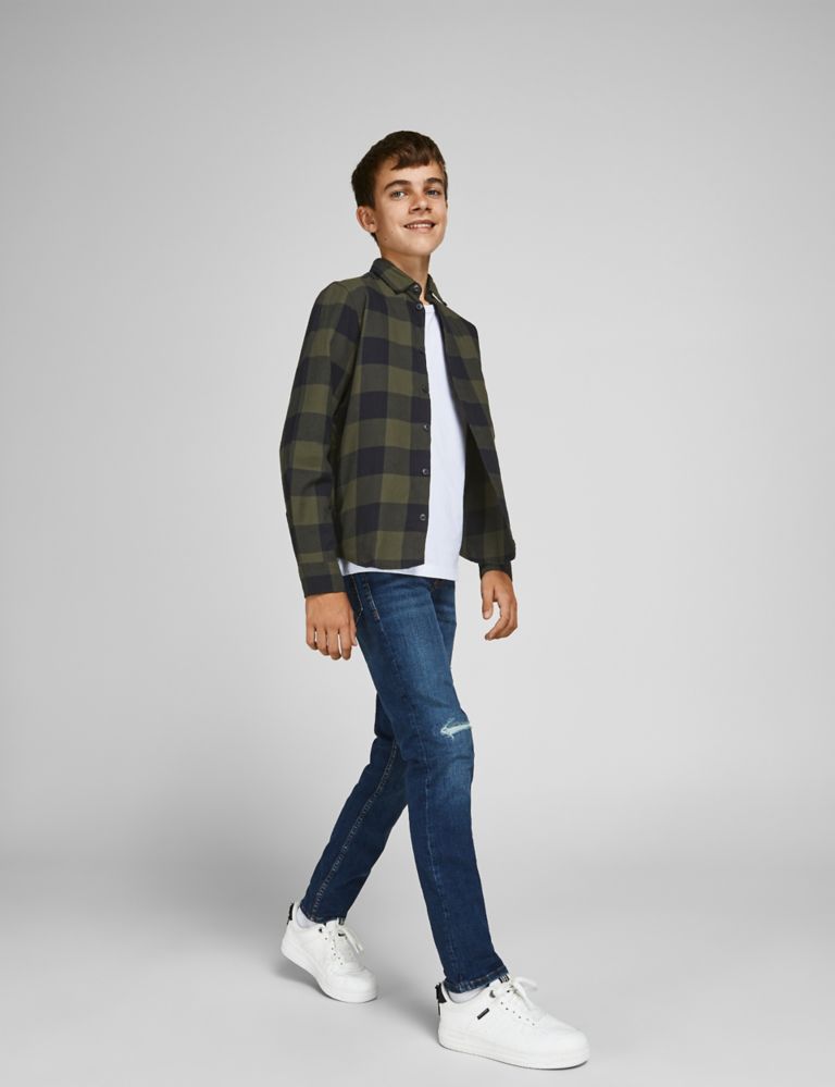 Pure Cotton Checked Shirt (8-16 Yrs) 3 of 5