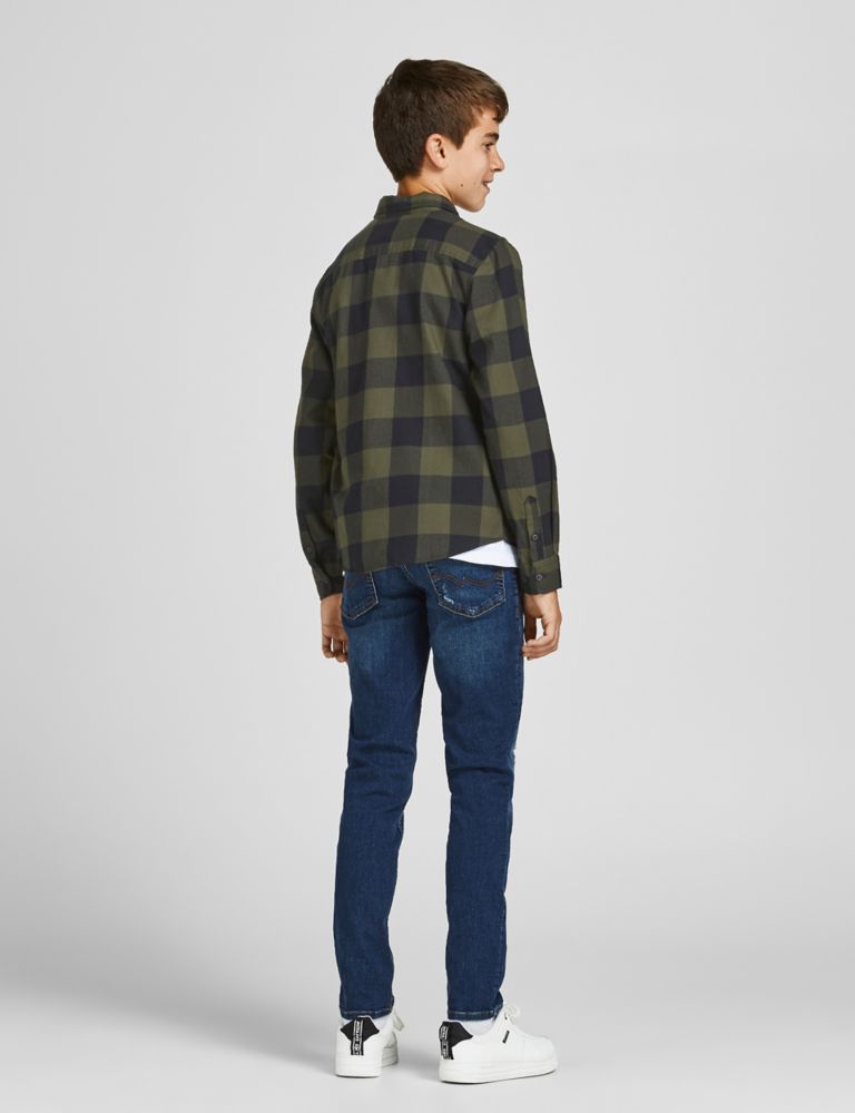 Pure Cotton Checked Shirt (8-16 Yrs) 4 of 5