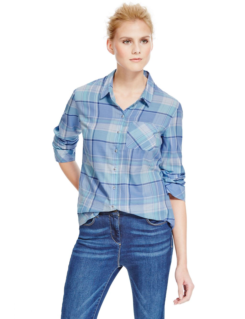 Pure Cotton Checked Shirt 2 of 4