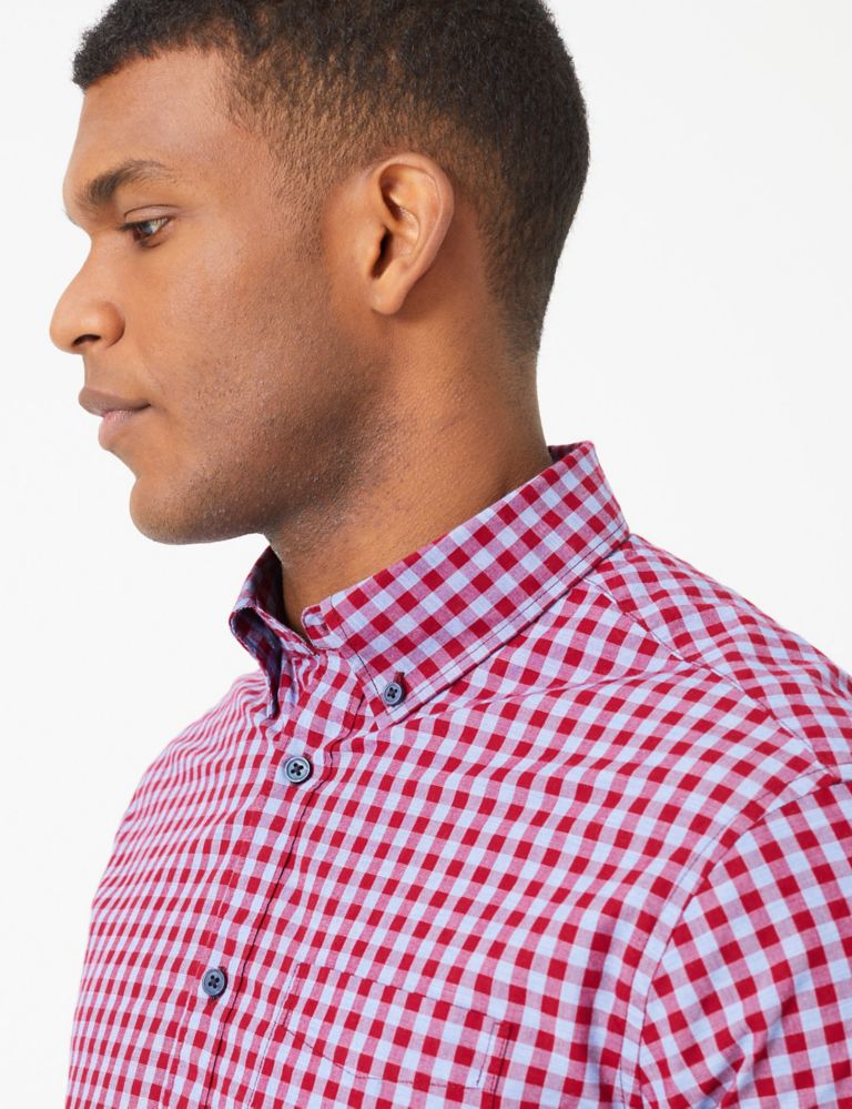 Pure Cotton Checked Shirt 3 of 4