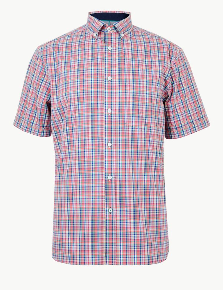 Pure Cotton Checked Shirt 2 of 6