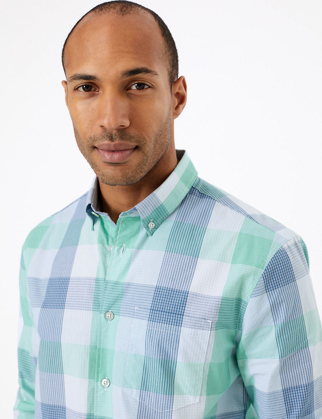 Pure Cotton Checked Shirt 3 of 4