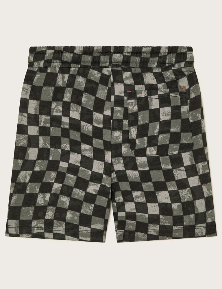 Pure Cotton Checked Shorts (3-13 Yrs) 2 of 3