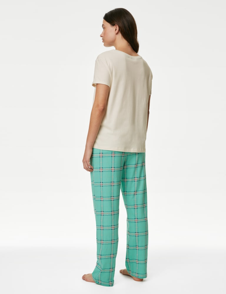 M&s check pyjamas best sale