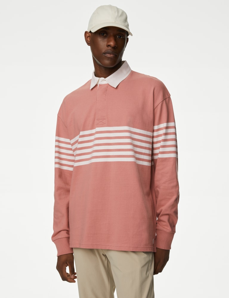 Stripe deals rugby polo