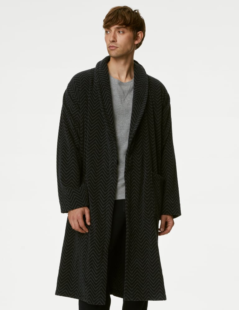 Mens towelling dressing discount gown marks and spencer