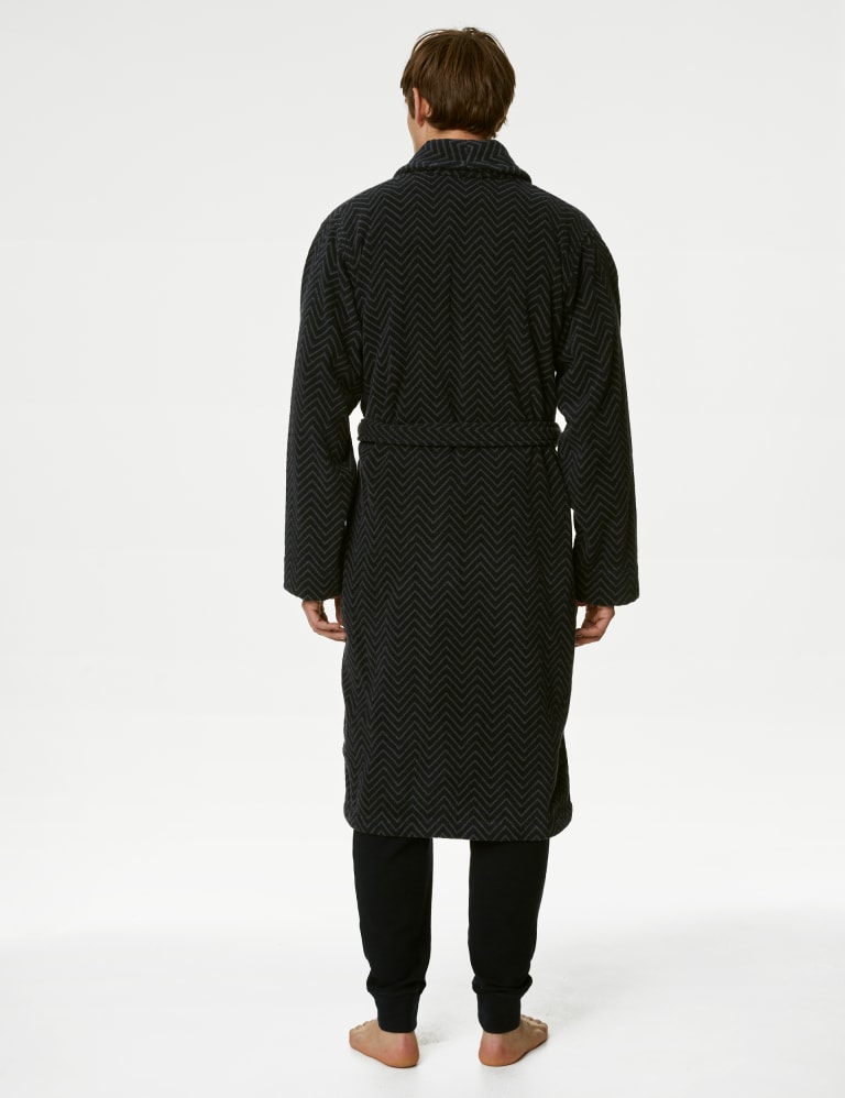 Mens cotton towelling dressing gown on sale