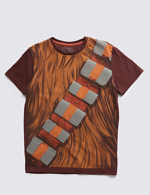Pure Cotton Chewbacca Chest T-Shirt (5-14 Years) Image 2 of 3