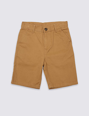 Pure Cotton Chino Shorts (3-14 Years) Image 2 of 4