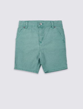 Pure Cotton Chino Shorts (3-14 Years) Image 2 of 4
