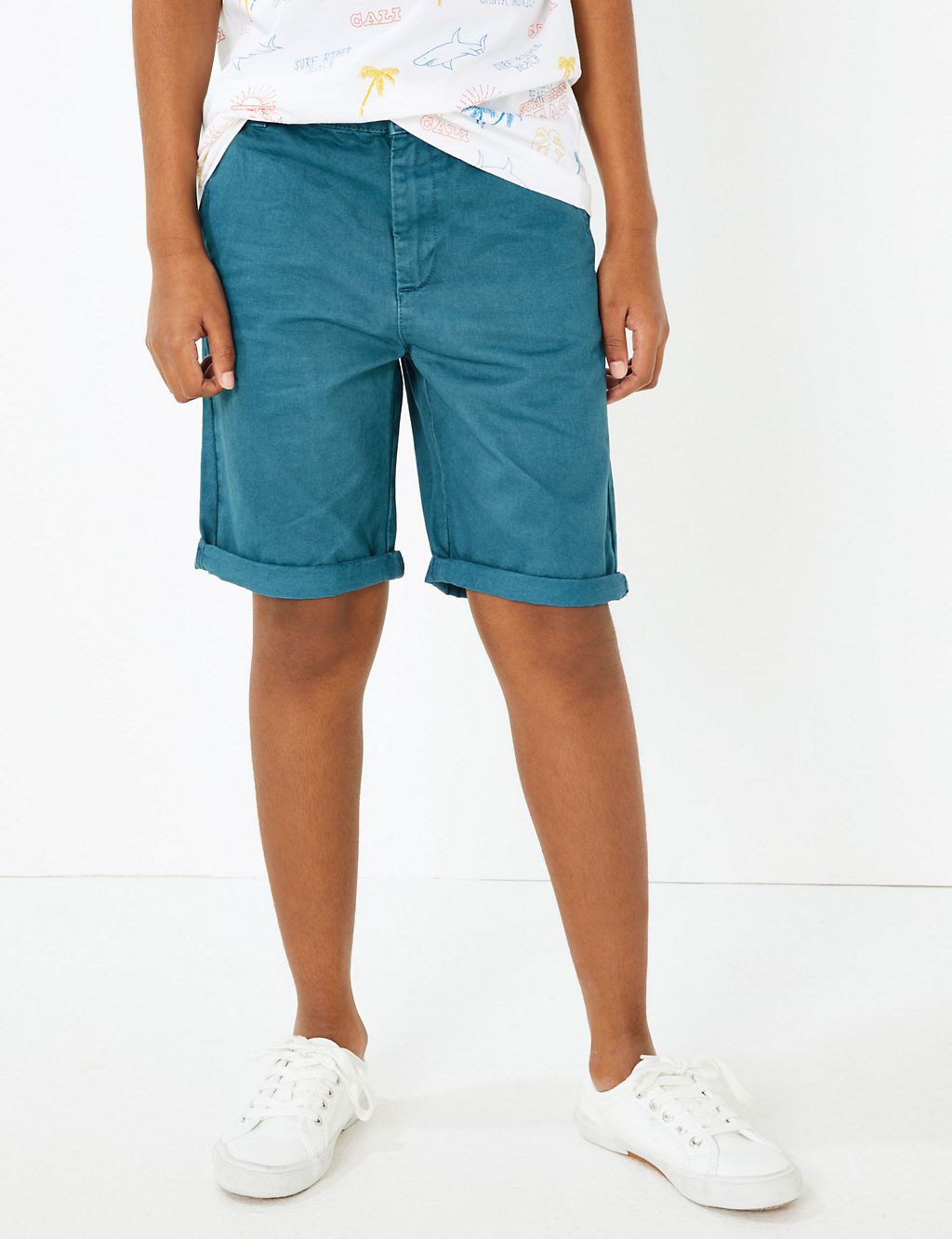 Pure Cotton Chino Shorts (6-16 Yrs) 4 of 5