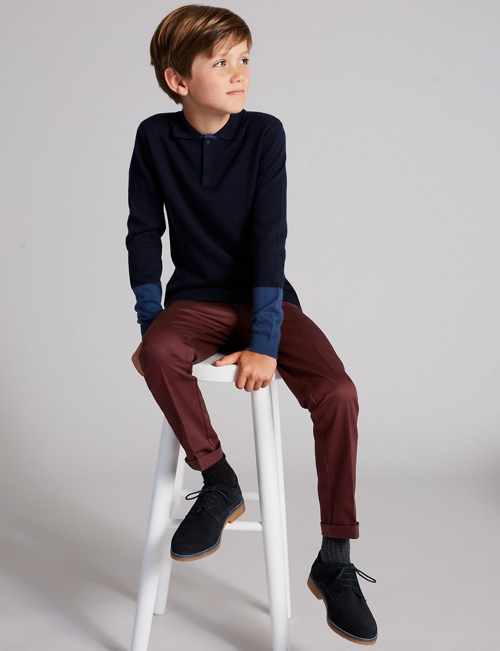Pure Cotton Chinos (3-16 Years) 3 of 4