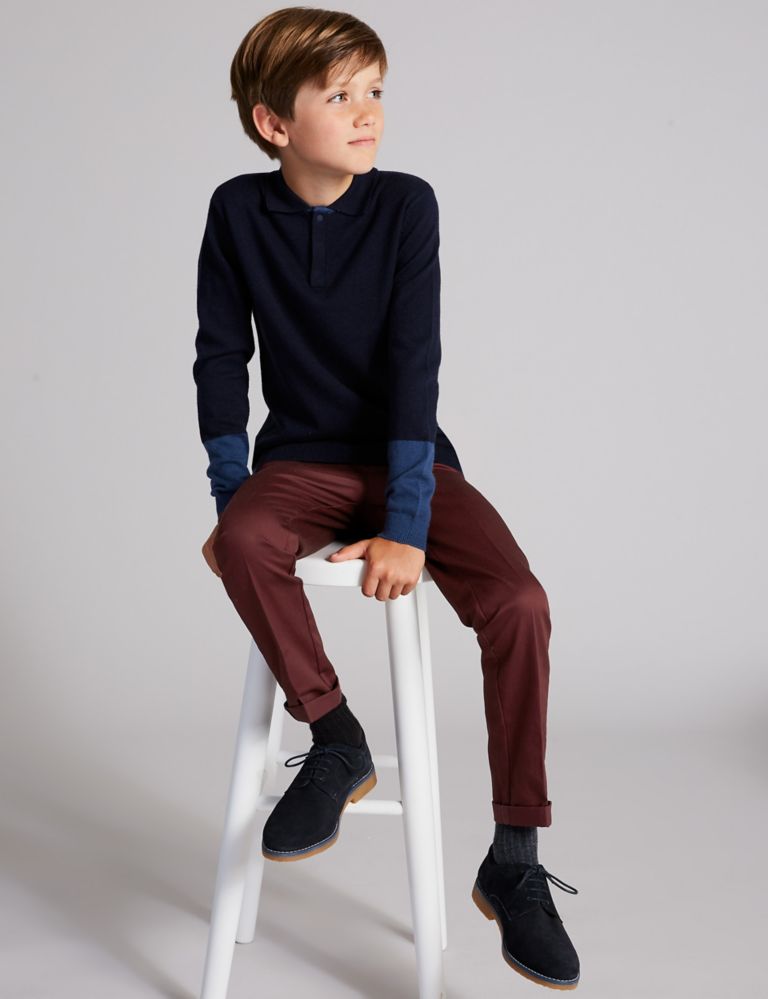 Pure Cotton Chinos (3-16 Years) 1 of 4