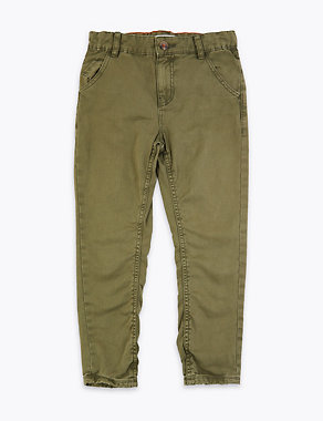 Pure Cotton Chinos (6-16 Yrs) Image 2 of 6