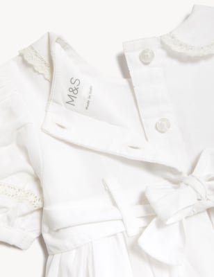 Marks and spencer christening top romper