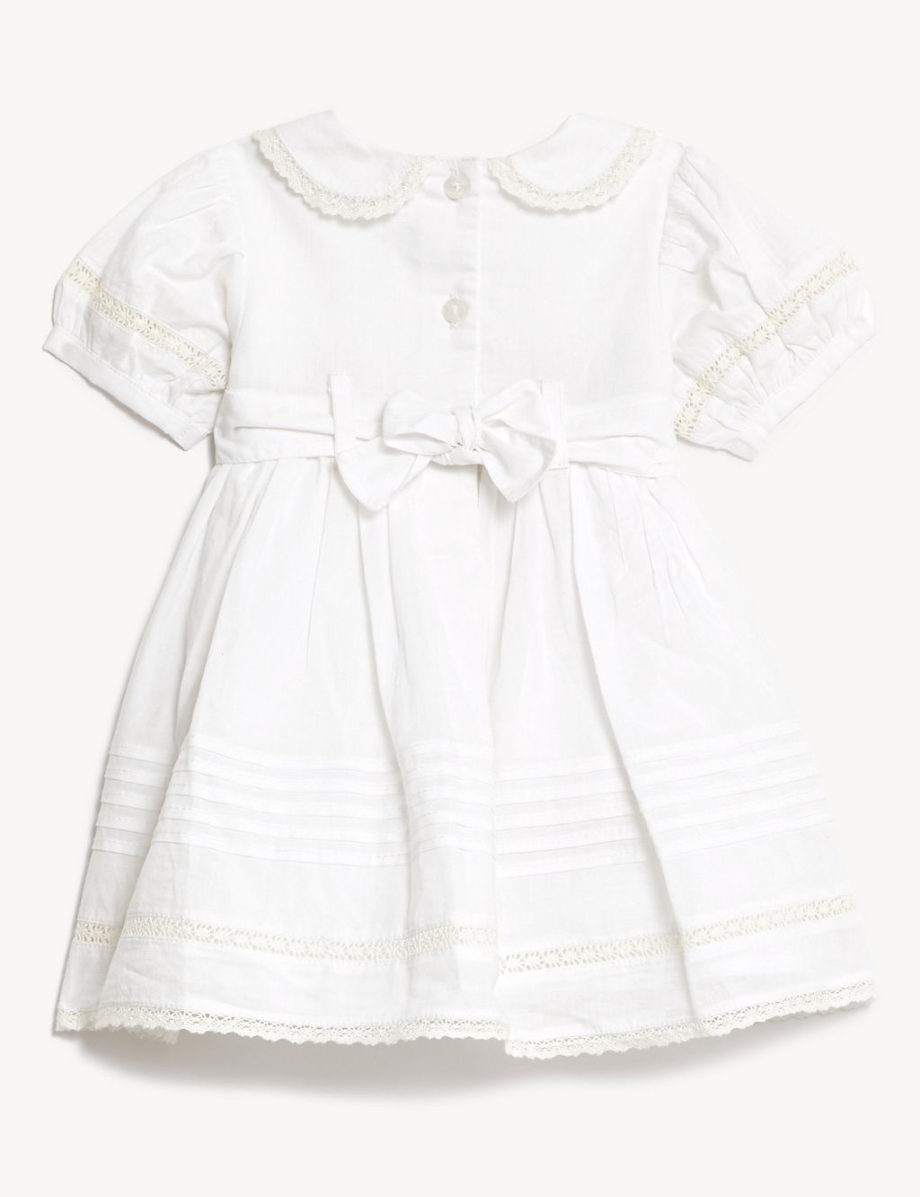 Pure Cotton Christening Dress (7lbs-1 Yrs) 1 of 3
