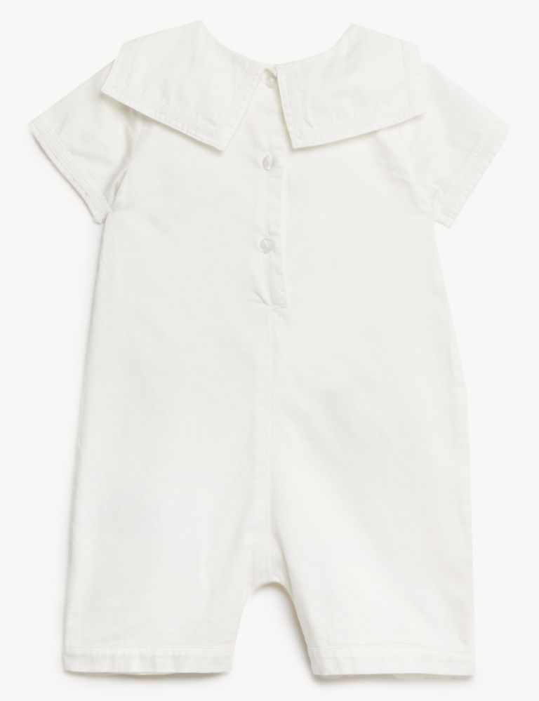 Pure Cotton Christening Romper (7 lbs - 1 Yr) 3 of 7