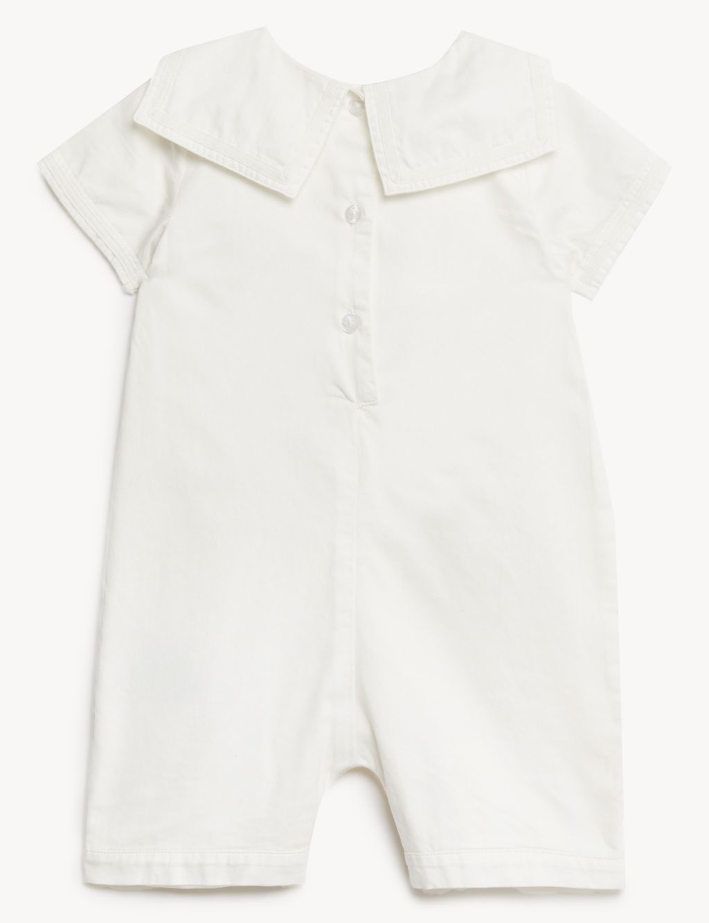 Pure Cotton Christening Romper (7 lbs - 1 Yr) 2 of 7