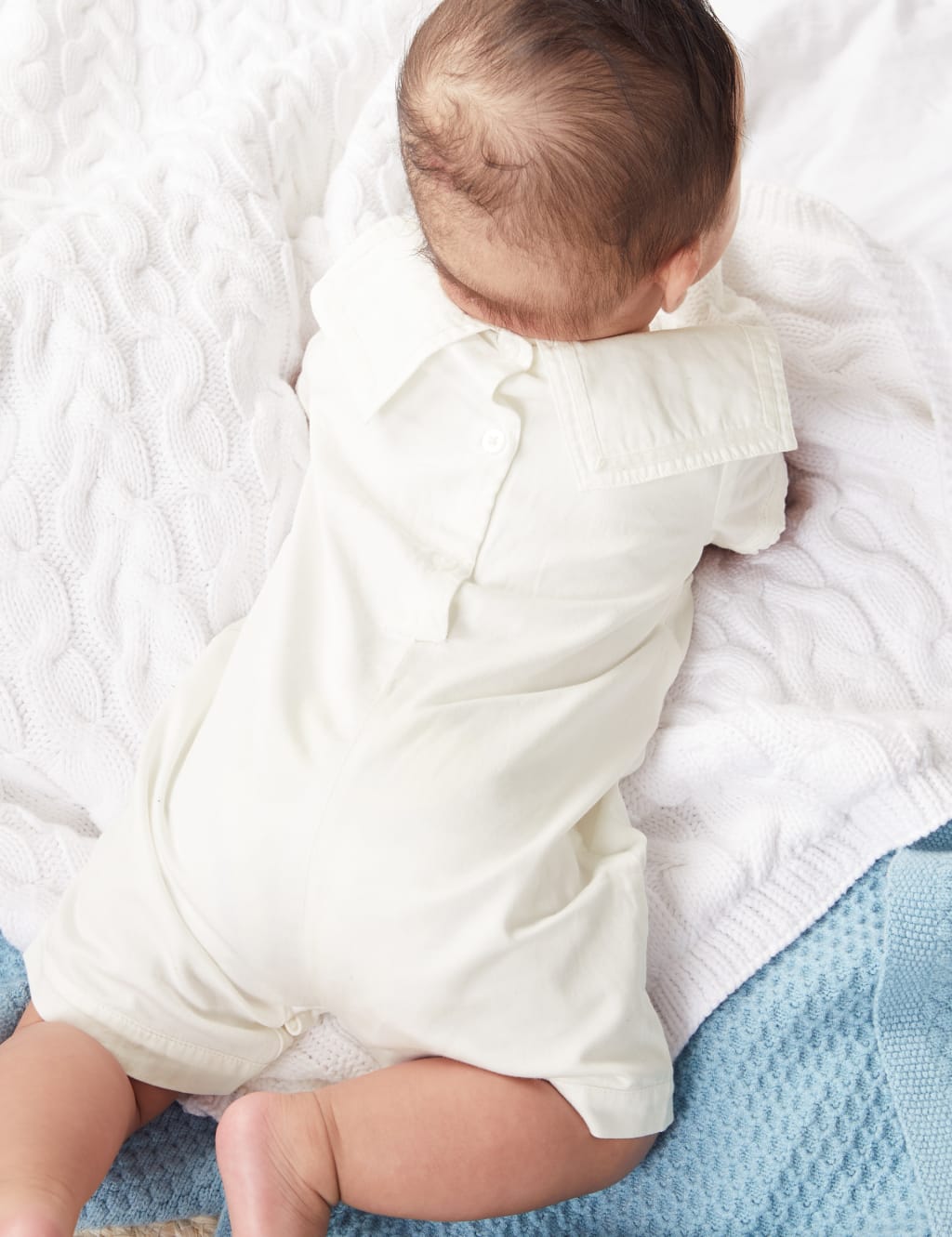 Pure Cotton Christening Romper 7 lbs 1 Yr M S Collection M S