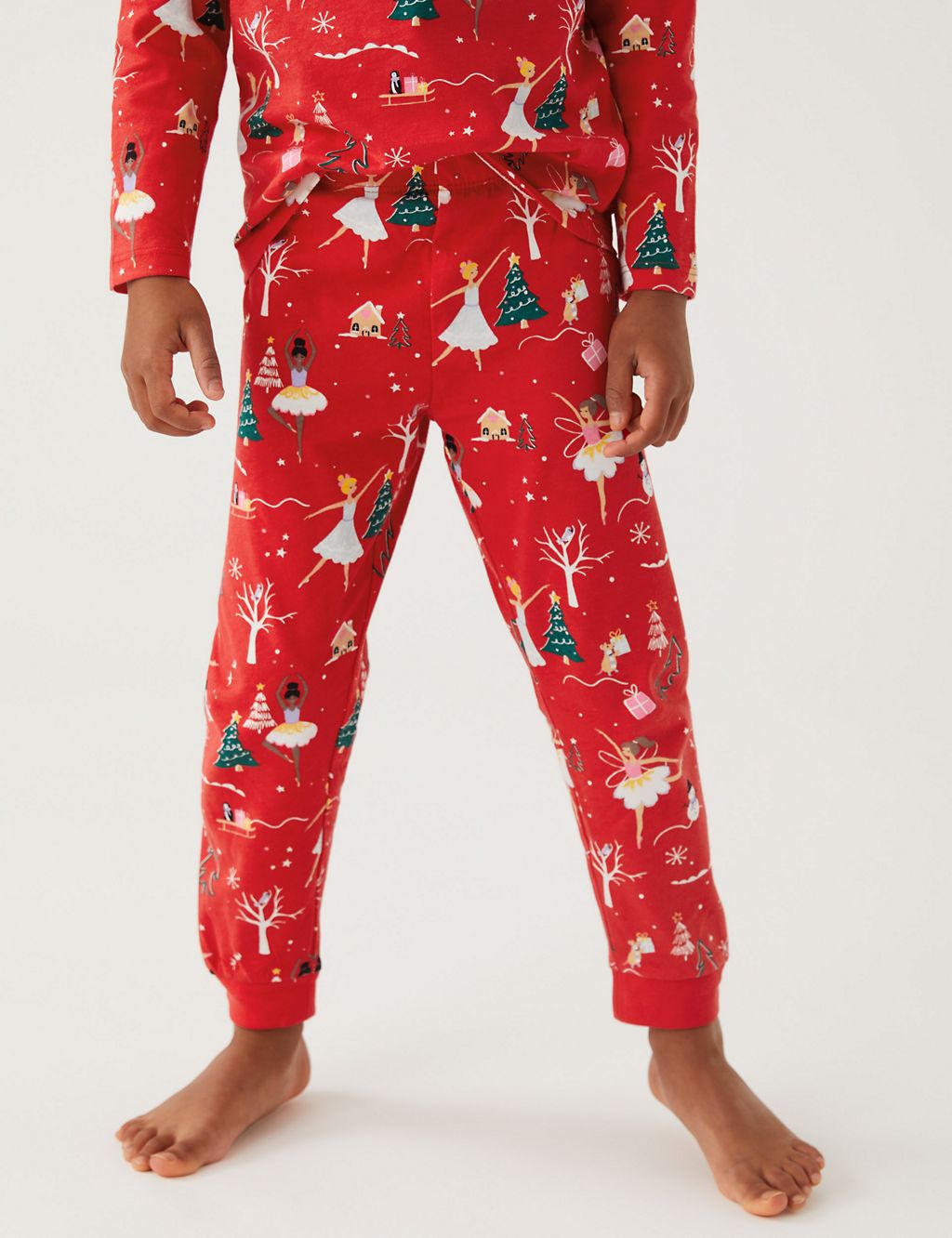 Pure Cotton Christmas Fairy Pyjamas (12 Mths - 7 Yrs) 4 of 5