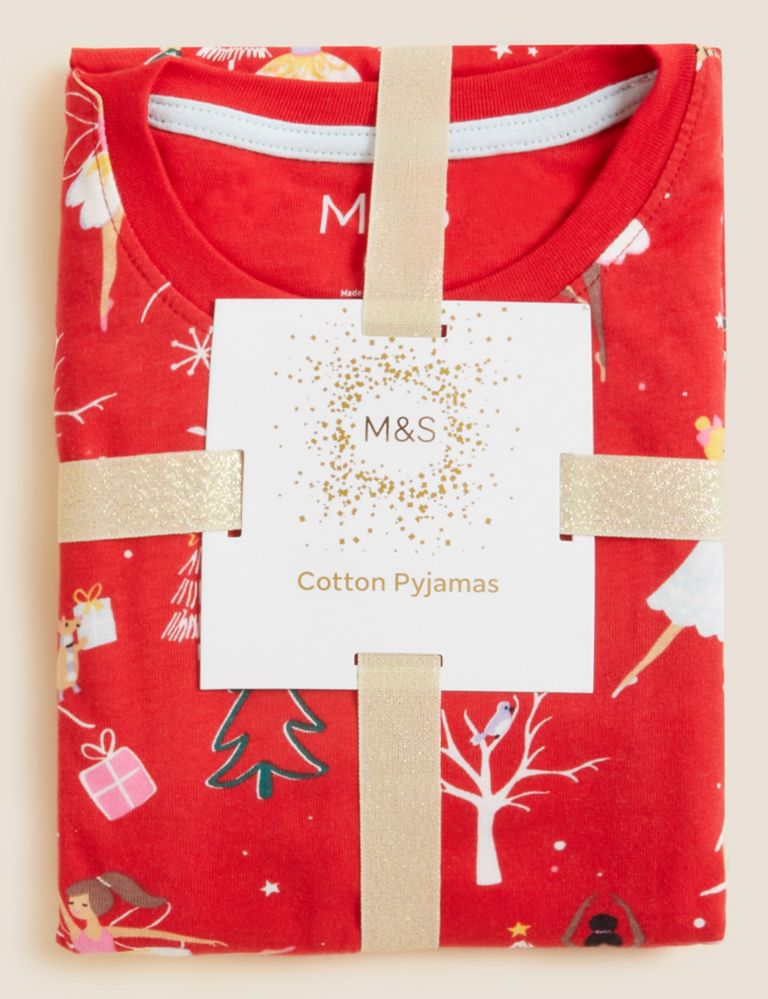 Pure Cotton Christmas Fairy Pyjamas (12 Mths - 7 Yrs) 5 of 5