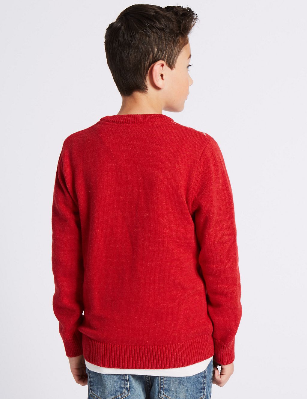 Pure Cotton Christmas Jumper (3-14 Years) 2 of 5