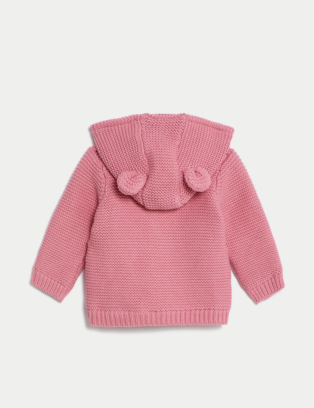 Pure Cotton Chunky Knitted Cardigan (0-3 Yrs) 2 of 6