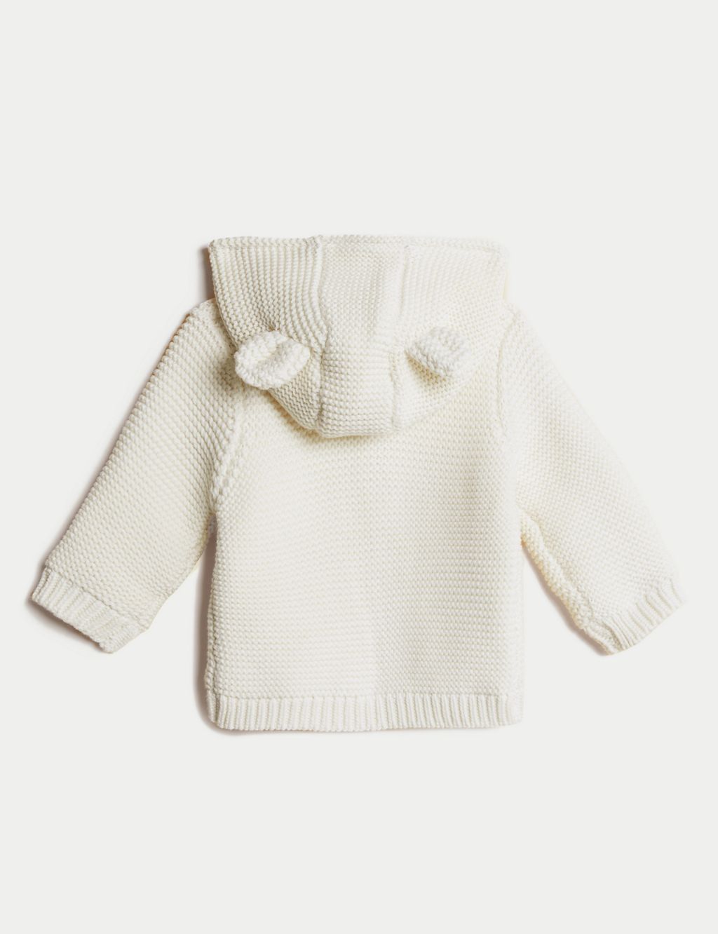 Pure Cotton Chunky Knitted Cardigan (0-3 Yrs) 2 of 4