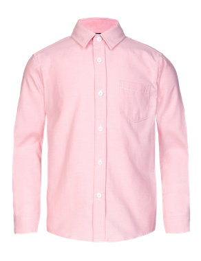 Pure Cotton Classic Collar Oxford Shirt Image 2 of 3