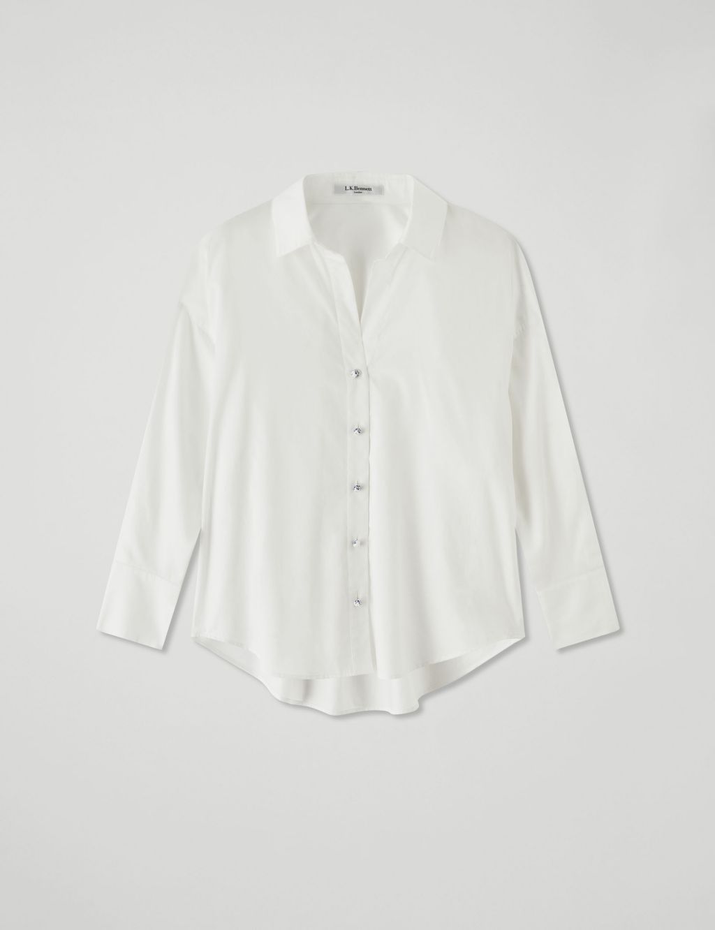 Pure Cotton Collared Button Through Shirt 1 of 4