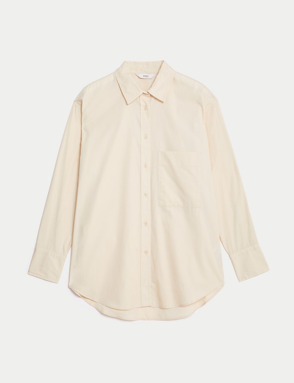 Pure Cotton Collared Oversized Shirt | M&S Collection | M&S