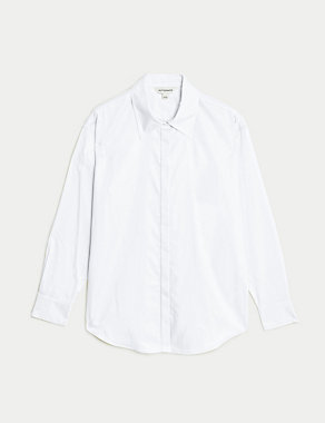 Pure Cotton Collared Relaxed Shirt Image 2 of 6