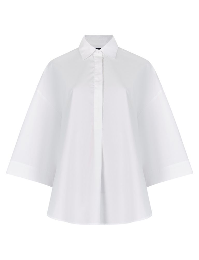 Pure Cotton Collared Relaxed Shirt 2 of 4