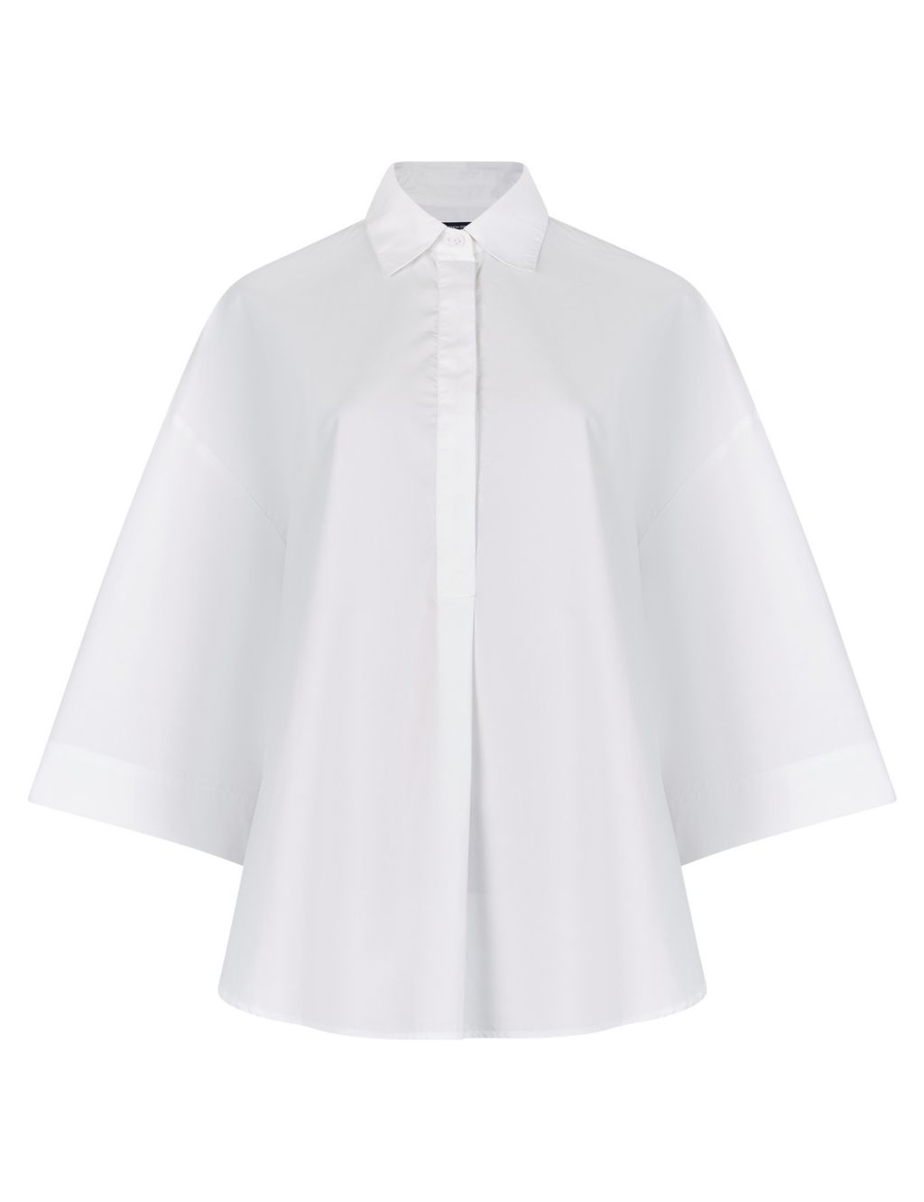 Pure Cotton Collared Relaxed Shirt 1 of 4