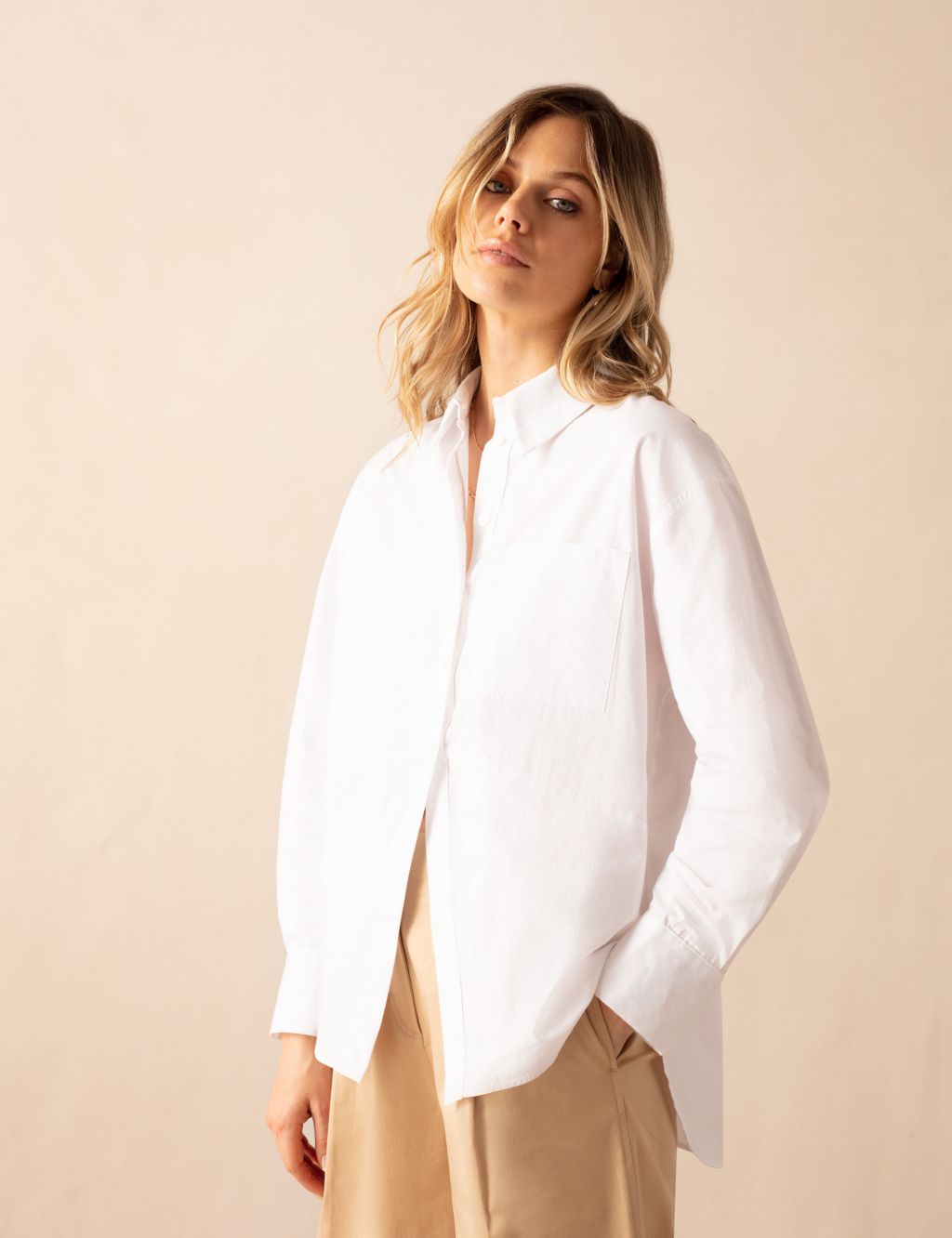 Pure Cotton Collared Relaxed Shirt 3 of 3