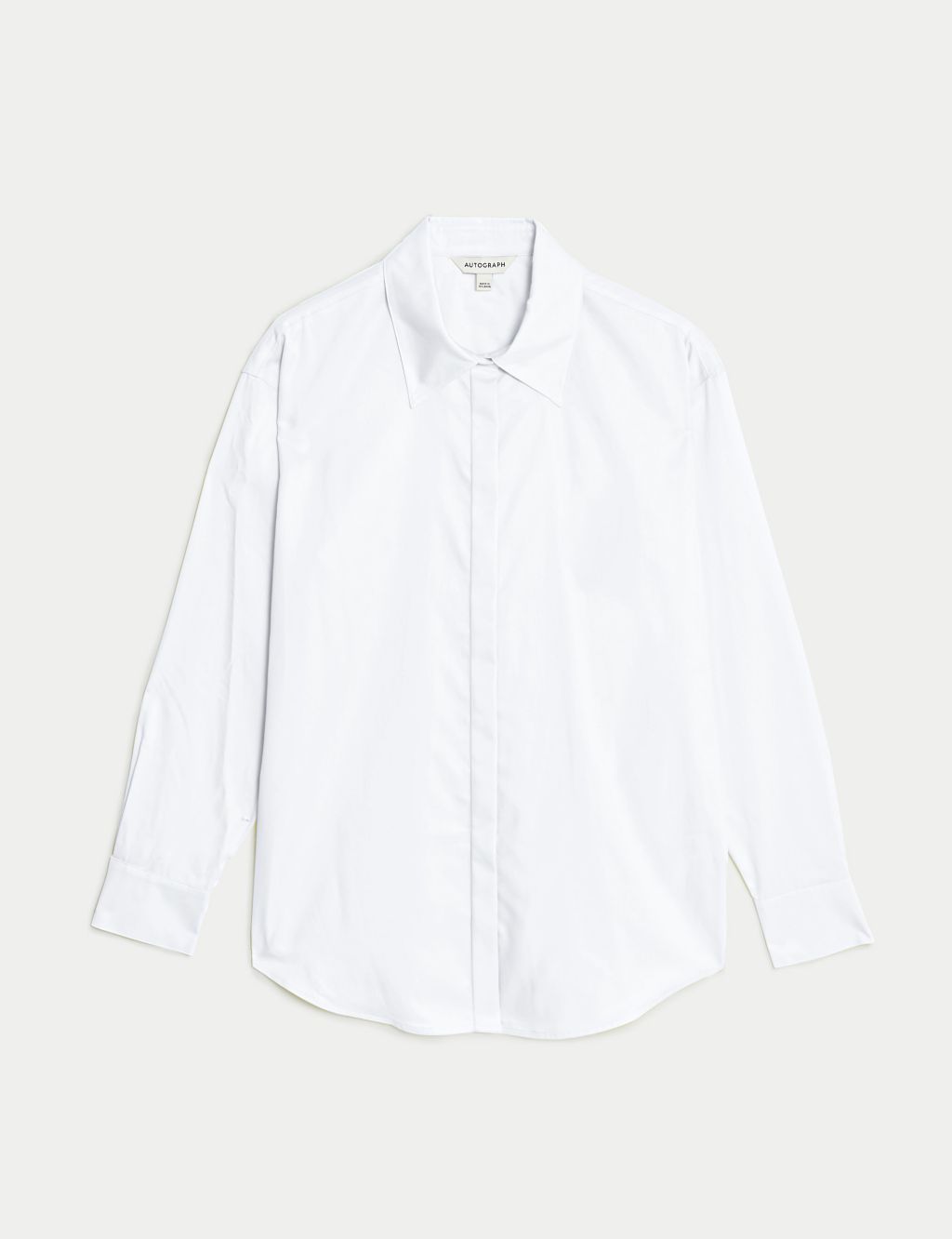 Pure Cotton Collared Relaxed Shirt | Autograph | M&S