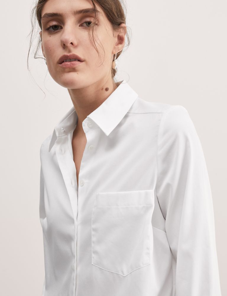 Pure Cotton Collared Relaxed Shirt 4 of 6