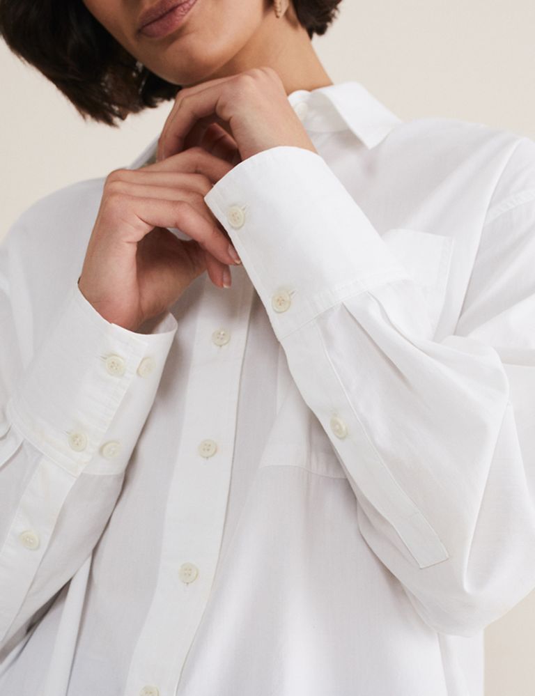 Pure Cotton Collared Relaxed Shirt 5 of 6