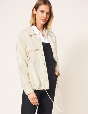 cotton shacket womens