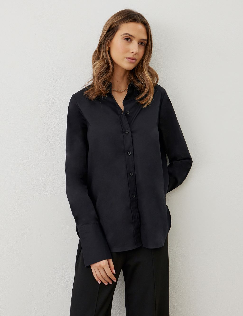Pure Cotton Collared Shirt | Finery London | M&S